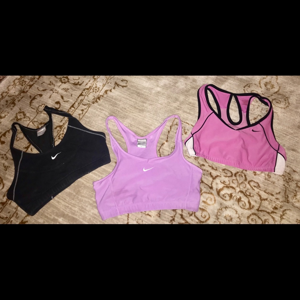 Size Small Nike Sports Bras. Set of 3.